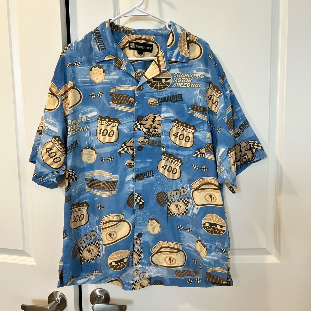Charlotte Motor Speedway NASCAR Blue Shirt